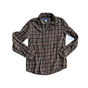 NWT Boys Simply Styled Plaid Holiday Button Down Shirt - Sz L (14/16)
